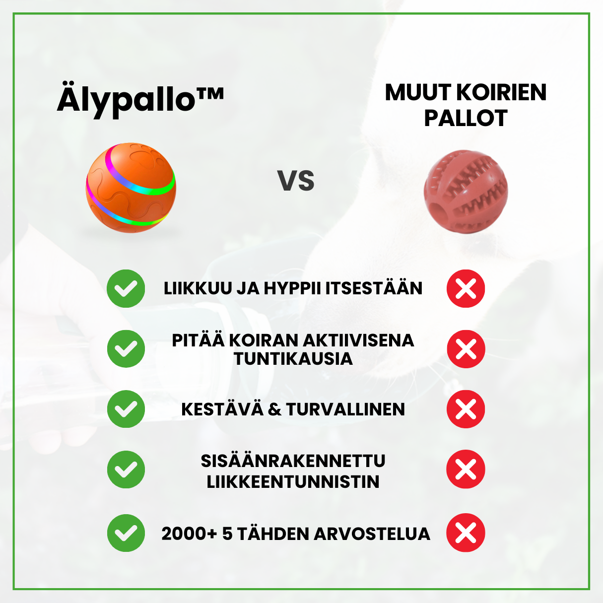 ÄlyPallo™ Itsestään liikkuva pallo - Tukkukoira 